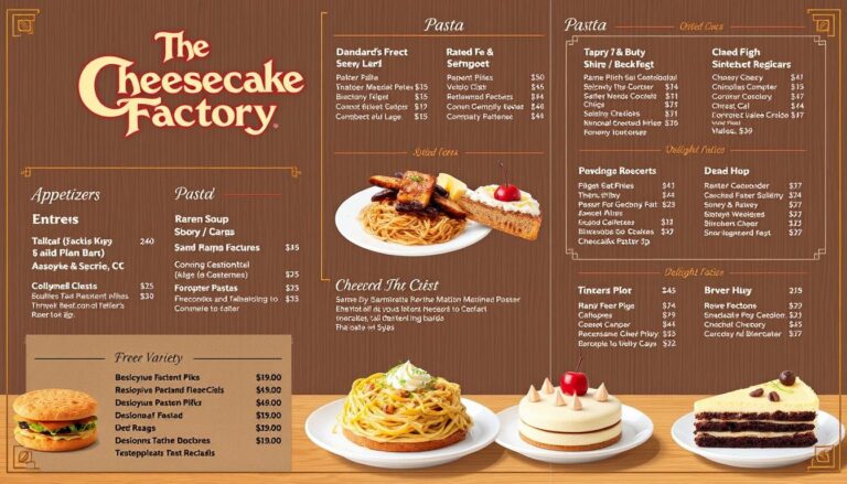 Cheesecake Factory Menu with Prices (Updated on June 2025)